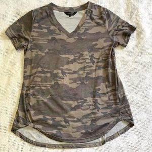 Camo v-neck shirt